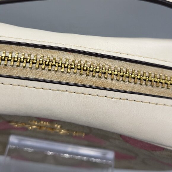 Coach Mini Jamie Camera Bag In Signature Canvas With Heart Print - Picture 7 of 16